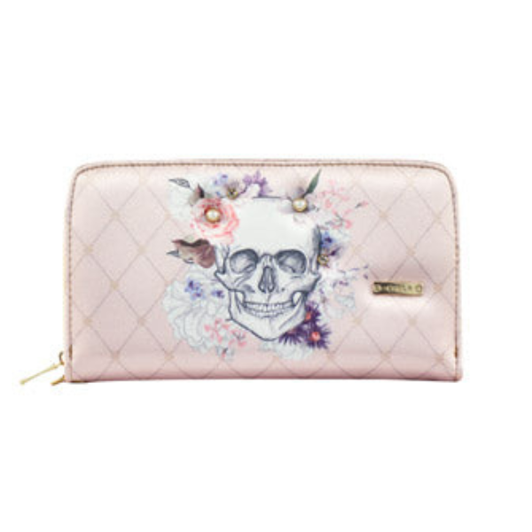 Calavera Floreada - Cartera Maxi