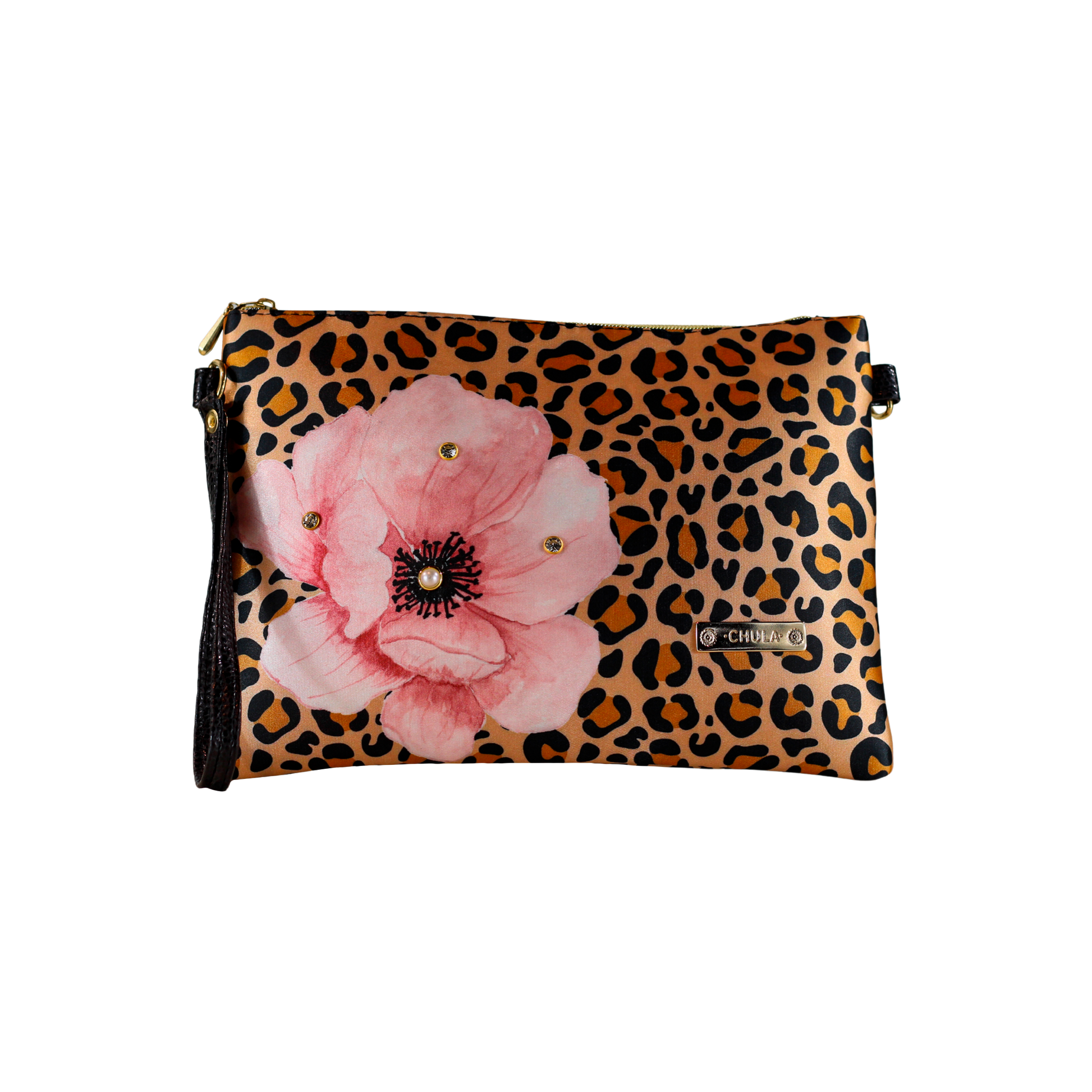Cheetah Flower - Clutch Chula Moda Latina