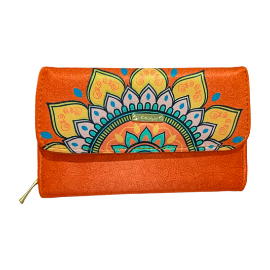 Mandala Naranja - Cartera Marie CHULA