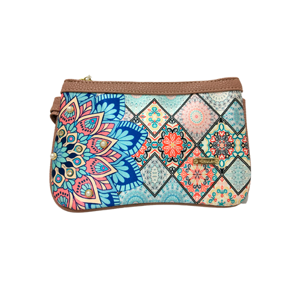 Mandala Turquesa - Mini Clutch