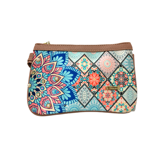 Mandala Turquesa - Mini Clutch