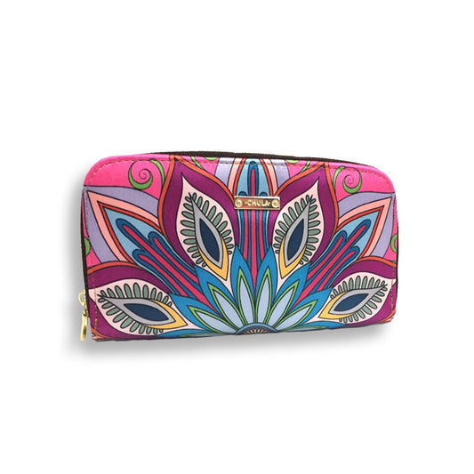 Mandala Pattern - Cartera Doble Cierre Chula Moda Latina