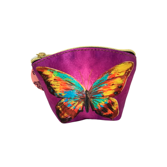 Mariposa Morada - Mini Monedero