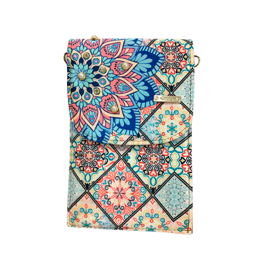 Mandala Turquesa - Porta Celular - Amelie